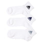 靴下 キッズ 子供用 ショートソックス 3足組 adidas 19-21cm～23-25cm ソックス スニーカーソックス 子ども ジュニア ワンポイント 丈夫 スポーツソックス (在庫限り)
