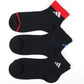 靴下 キッズ 子供用 ショートソックス 3足組 adidas 19-21cm～23-25cm ソックス 子ども ジュニア ワンポイント 丈夫 スポーツソックス (在庫限り)