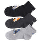靴下 キッズ 子供用 ショートソックス 3足組 adidas 19-21cm～23-25cm ソックス 子ども ジュニア ワンポイント 丈夫 スポーツソックス