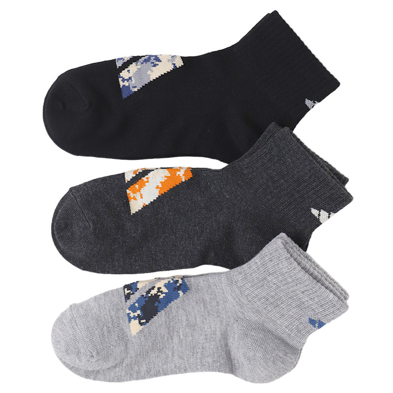 靴下 キッズ 子供用 ショートソックス 3足組 adidas 19-21cm～23-25cm ソックス 子ども ジュニア ワンポイント 丈夫 スポーツソックス