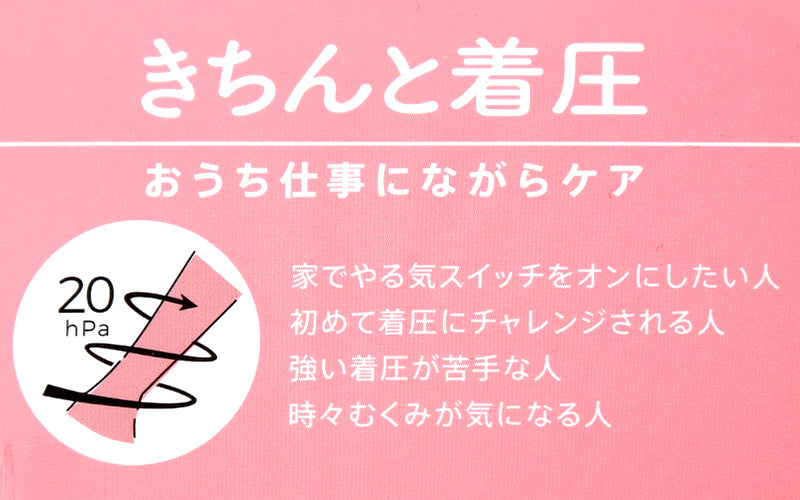 着圧ソックス ハイソックス レディース 福助 靴下 綿混 消臭 23-25 脚やせ ほっそり むくみ 在宅 テレワーク 丈夫 引き締め フクスケ
