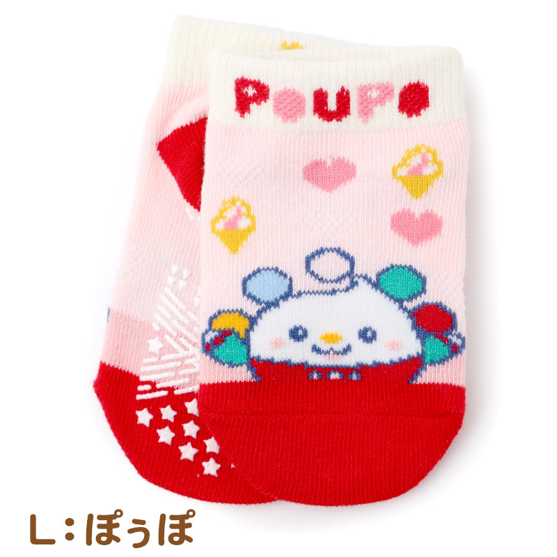 ベビー 靴下 キャラクター ソックス いないいないばあ ワンワン ぽぅぽ ベビーソックス 赤ちゃん 靴下 スニーカー丈 滑り止め付き キッズソックス 子供靴下 9-14cm キャラ靴下 赤ちゃん靴下 キャラクター靴下 可愛い ベビー用品