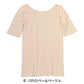 綿100% インナー レディース 5分袖 シャツ 半袖 福助 満足 M～LL 下着 女性 綿 白 黒 インナーシャツ 無地 肌着 婦人 (在庫限り)