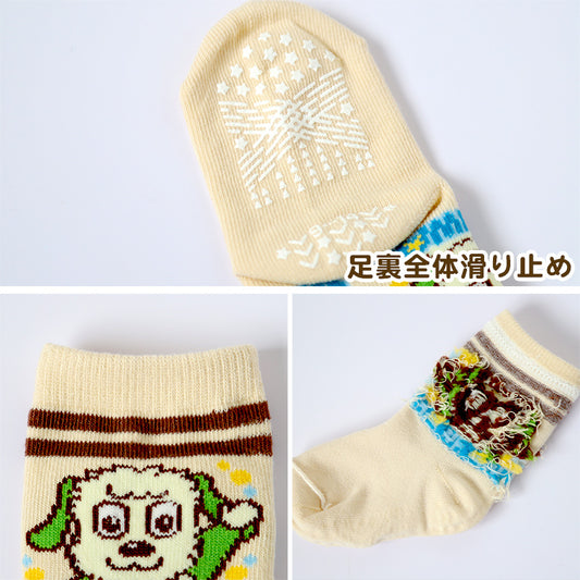 いないいないばあっ！ ベビーソックス 靴下 キッズ 男の子 女の子 クルー丈 9-14cm かわいい 子供 ソックス 保育園