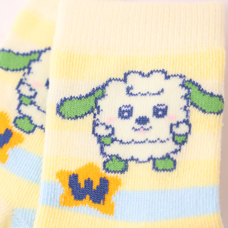 いないいないばあっ！ ベビーソックス 靴下 キッズ 男の子 女の子 クルー丈 9-14cm かわいい 子供 ソックス 保育園