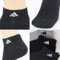 靴下 メンズ 男性 ショートソックス 3足組 adidas 24-26～28-30cm スニーカーソックス くつ下 ワンポイント 丈夫 スポーツソックス くるぶし丈 白 グレー 黒 くつした ハイカット スクール アディダス