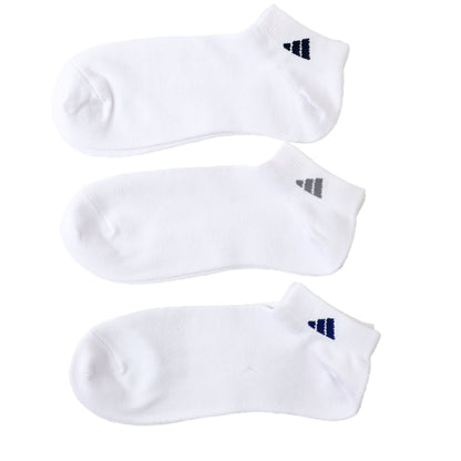 靴下 メンズ 男性 ショートソックス 3足組 adidas 24-26～28-30cm スニーカーソックス くつ下 ワンポイント 丈夫 スポーツソックス くるぶし丈 白 グレー 黒 くつした ハイカット スクール アディダス