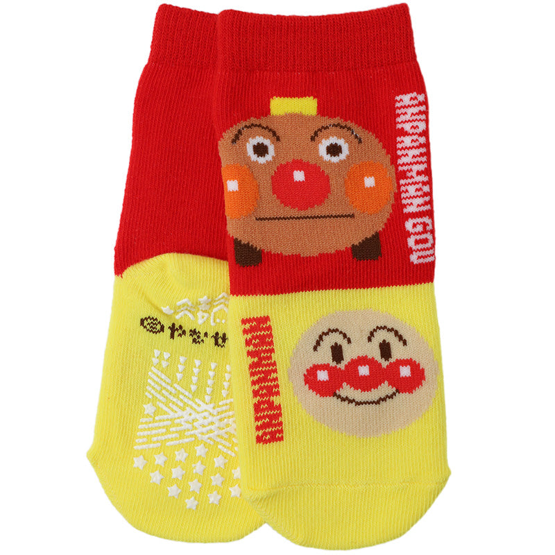 アンパンマン 靴下 キッズ ソックス 子供 キャラクター 滑り止め すべり止め付き キッズソックス 子供靴下 キャラ靴下 クルーソックス 子供用 通園 9 - 14cm 通学 幼児 男の子 女の子 ベビー キッズキャラクター キャラクターソックス 子供服 かわいい 通園靴下 プレゼント