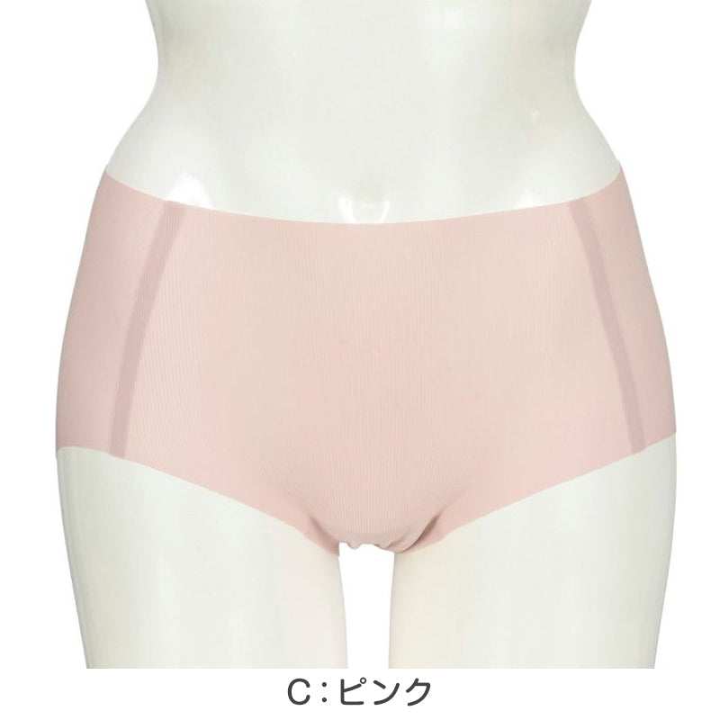 満足 ショーツ レディース シームレス ひびきにくい 涼感 スタンダード M～LL 下着 縫い目なし パンツ 婦人 女性 インナー 春 夏 軽い (在庫限り)