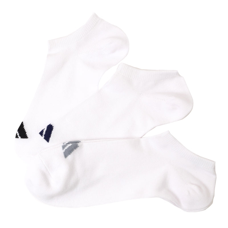 靴下 ソックス スニーカーソックス アディダス メンズ 3足 24-26cm～28-30cm adidas 男性 紳士 短い くるぶし スクール セット 3足組