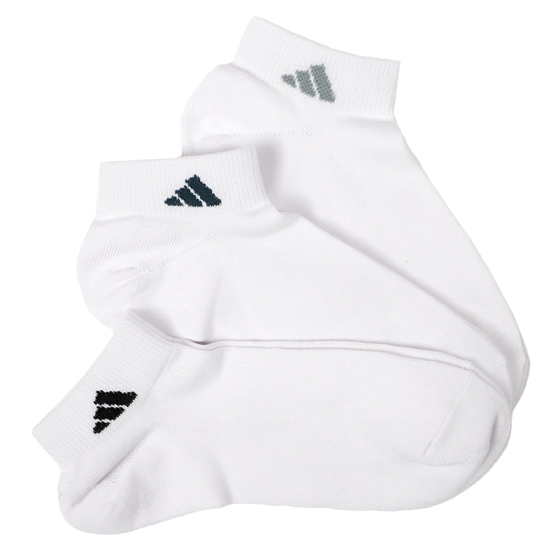 靴下 メンズ 男性 ショートソックス 3足組 adidas 24-26～28-30cm スニーカーソックス くつ下 ワンポイント 丈夫 スポーツソックス くるぶし丈 白 グレー 黒 くつした スクール アディダス