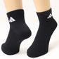靴下 アディダス ショート ソックス メンズ 男子 adidas 3足組 24-26cm～28-30cm 中学生 高校生 黒 男性 くるぶし くつ下 ワンポイント 丈夫 スポーツソックス 黒 グレー 杢