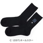 コンバース ソックス メンズ 靴下 足底パイル 黒 ブラック 25-27cm カジュアル シンプル 刺繍 CONVERSE ブランド 福助