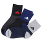 アディダス 靴下 暖かい カジュアル丈 ソックス 冬 厚手 adidas 3足組 19-21cm～23-25cm キッズ 福助 学校 学生 高校 中学校 足首厚地 温かい 暖か 黒 紺 丈夫