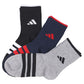 アディダス 靴下 暖かい カジュアル丈 ソックス 冬 厚手 adidas 3足組 19-21cm～23-25cm キッズ 福助 学校 学生 高校 中学校 足首厚地 温かい 暖か 黒 紺 丈夫