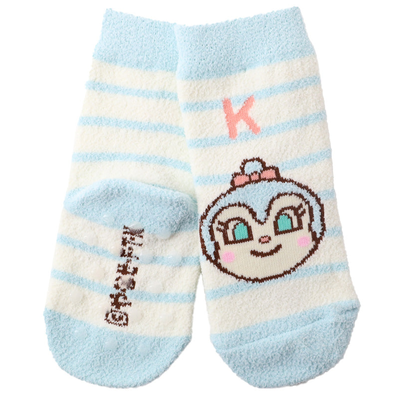 アンパンマン 靴下 キッズ ベビーソックス クルー丈 男の子 女の子 滑り止め 9-14cm 子供 かわいい ソックス キャラクター靴下 ベビー キャラクター すべり止め