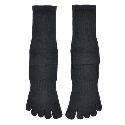 福助 満足 ビジネスソックス 5本指 靴下 メンズ 口ゴムゆったり 25-26cn・26-27cm 五本指 ソックス 5本指ソックス 紳士 男性 クルーソックス 破れにくい 防臭 ビジネス fukuske フクスケ (在庫限り)