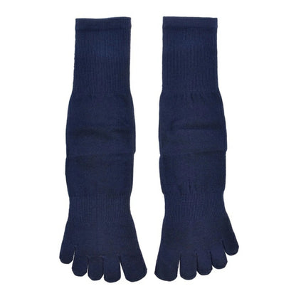 福助 満足 ビジネスソックス 5本指 靴下 メンズ 口ゴムゆったり 25-26cn・26-27cm 五本指 ソックス 5本指ソックス 紳士 男性 クルーソックス 破れにくい 防臭 ビジネス fukuske フクスケ (在庫限り)