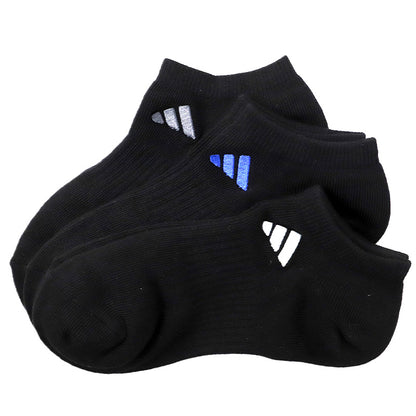 アディダス キッズ ソックス スニーカー丈 3足組 adidas ジュニア 靴下 キッズソックス スニーカーソックス スポーツソックス 子供靴下 通学ソックス 21-23cm～23-25cm 男の子 女の子 ブランドソックス 刺繍ロゴ 丈夫 破れにくい つま先補強