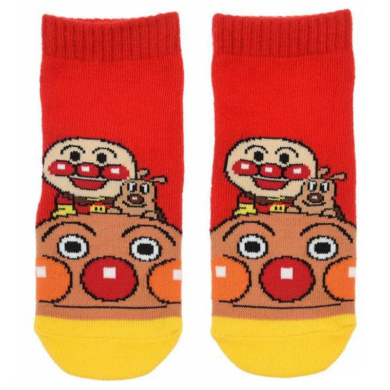 アンパンマン 靴下 キッズ ベビーソックス クルー丈 男の子 女の子 滑り止め 9-14cm 子供 かわいい ソックス キャラクター靴下 ベビー キャラクター すべり止め