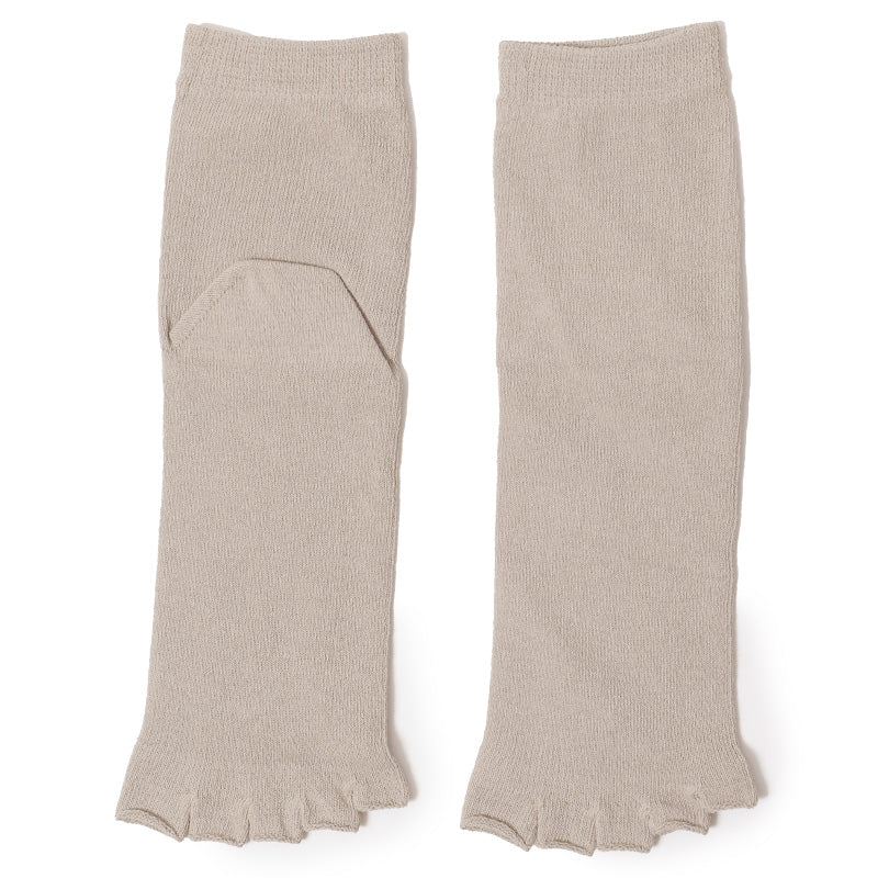 5本指 靴下 レディース 福助 美涼活 つま先なし 冷感 ソックス 汗ジミ対策 消臭 クルー丈 サンダル用 夏用 23-25cm 5本指ソックス 靴下 涼しい 足汗 対策 グッズ