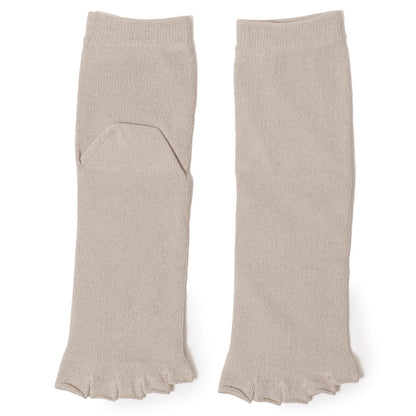 5本指 靴下 レディース 福助 美涼活 つま先なし 冷感 ソックス 汗ジミ対策 消臭 クルー丈 サンダル用 夏用 23-25cm 5本指ソックス 靴下 涼しい 足汗 対策 グッズ