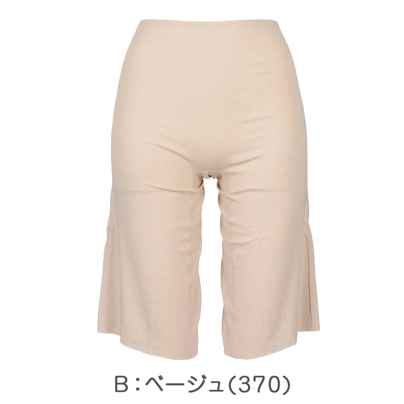 福助 ペチコート パンツ ペチパンツ インナーボトム 5分丈 冷感 夏用 レディース 吸水速乾 インナー パンツ メッシュ 涼しい 下着 M～LL ストレッチ 接触冷感