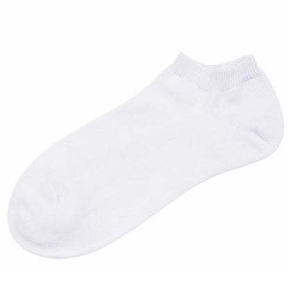 福助 キッズ スクールソックス 無地 リブ スニーカー丈 靴下 子供用 白 黒 裏表なし 左右なし 通学 21-23～23-25cm 白ソックス 黒ソックス 時短 洗濯ラク 子供靴下