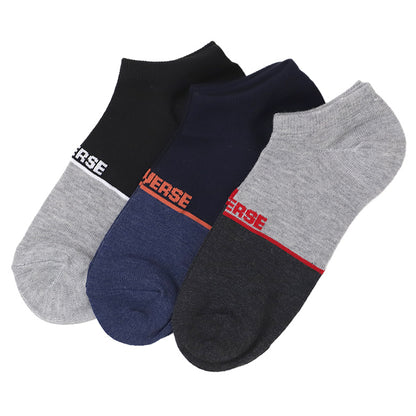 CONVERSE コンバース メンズ スニーカーソックス 3足組 特価 靴下 くつ下 25-27cm ソックス 綿混 つま先かかと補強 ショート丈 紳士用 3P 3足セット 丈夫 洗い替え まとめ買い デイリー 通勤 通学 スポーツ カジュアル 普段使い オールシーズン