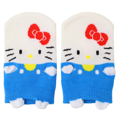 綿 ベビー靴下 すべり止め付き スニーカー丈 サンリオ パペットソックス 9cm ～ 14cm キャラクターソックス ハローキティ マイメロディ クロミちゃん ハンギョドン 赤ちゃん靴下 子供靴下 キッズソックス 男女兼用 ベビーソックス 出産祝い ギフト