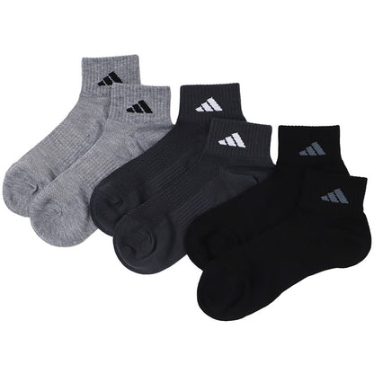 adidas アディダス メンズ ソックス 3足組 ショート丈 破れにくい 耐久性10倍 24 25 26 27 28 cm 靴下 スポーツソックス 甲メッシュ 土踏まずサポート つま先かかと補強 丈夫 高耐久 紳士 男性 スニーカーソックス 通学 部活 運動 カジュアル