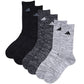adidas アディダス メンズ ソックス 3足組 クルー丈 破れにくい 耐久性10倍 24 25 26 27 28 cm 靴下 クルーソックス スポーツソックス 土踏まずサポート つま先かかと補強 丈夫 高耐久 紳士 通学 部活 運動 スポーツ 普段使い 学生 スクール