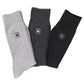 CONVERSE コンバース メンズ 靴下 ソックス 3足組 3足セット 綿混 綿混ソックス 25-27cm クルー丈 クルーソックス メンズソックス 紳士 男性用 くつした くつ下 靴下セット 3P ソックス3足組 メンズ靴下3足組 クルー丈ソックス 綿混靴下 普段使い
