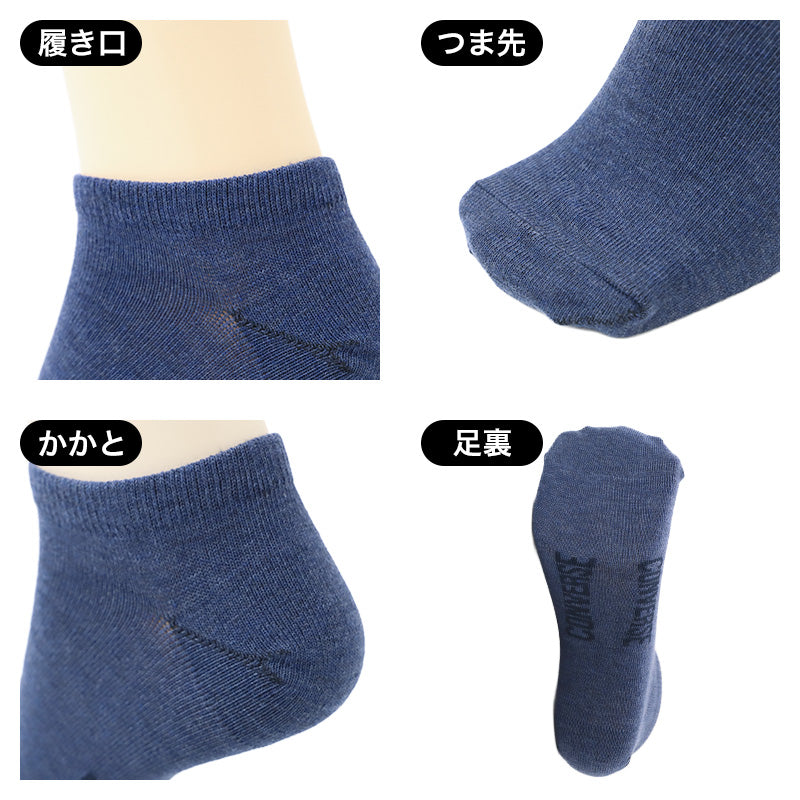 CONVERSE コンバース メンズ 靴下 ソックス スニーカー丈 3足組 綿混 25-27cm つま先かかと補強 ショートソックス スニーカーソックス 3足セット 3P 男性 紳士 カジュアルソックス 普段使い 通勤 通学 洗い替え まとめ買い 丈夫 デイリー