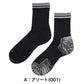 メンズ 靴下 2足組 ワークソックス 吸水速乾 消臭 高強度補強 25-27cm つま先かかと補強 放湿 保温 つま先遠赤素材 ミドル丈 丈夫 作業用 仕事用 紳士 ソックス 綿混 蒸れ対策 メンズソックス ワーキングソックス 作業靴下 MURENO ムレノ 福助