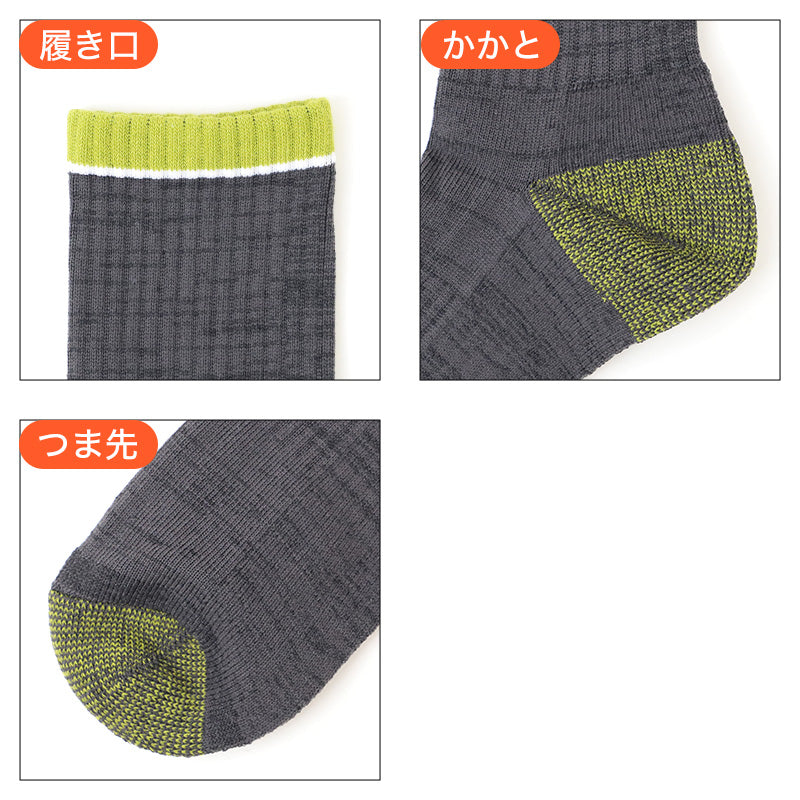 メンズ 靴下 高耐久 高強度 3足組 底パイル ミドル丈 ワークソックス 25-27cm ワーキングソックス 丈夫 耐摩耗 つま先 かかと 摩耗に強い 作業用 仕事用 作業靴下 メンズソックス 紳士靴下 男性用 綿混 福助 まとめ買い 靴下セット 普段使い