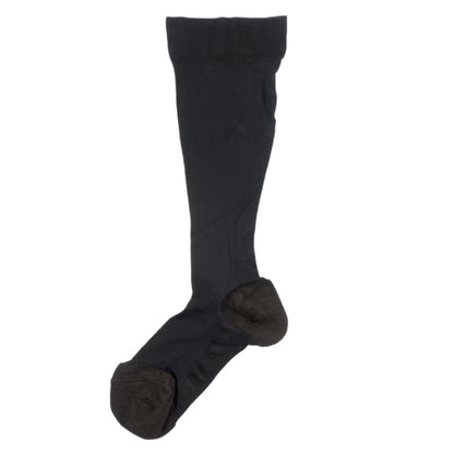 発熱加工 あったか レディース ハイソックス まるで素足な靴下 22-25cm ストッキングソックス つま先かかと暖か 保温 ファンデ効果 満足 福助 靴下 ソックス 婦人 女性 冷え対策 冬 防寒 通勤 オフィス きれい見え 薄手 レッグ部分ストッキング生地
