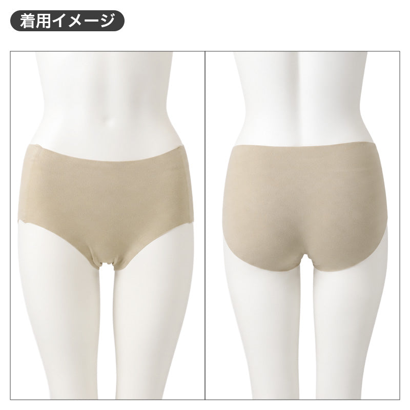 レディース ショーツ シームレス あったか 綿混 スタンダードショーツ M-LL ムレにくい 吸湿性 放湿性 婦人ショーツ 女性下着 パンツ レディースインナー アンダーウェア 肌着 暖かい 秋冬 デイリー 普段使い 秋冬インナー 婦人用 女性用 福助