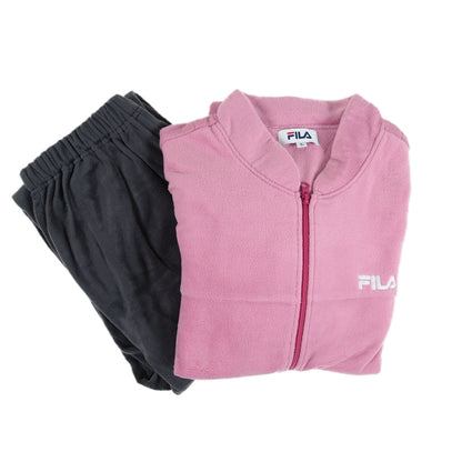 グンゼ FILA 婦人長袖長パンツフリースパジャマ M/L/LL (FILA GUNZE フリース パジャマ ルームウェア 軽い 暖か 婦人 レディース 長袖 長パンツ) (送料無料) (在庫限り)