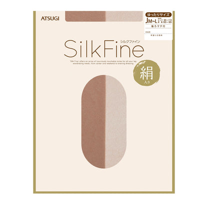 アツギ SilkFine シルク混交編ストッキング (JM-L・JJM-L) (ATSUGI SilkFine レディース 婦人 女性 ストッキング パンティストッキング パンスト) (在庫限り)