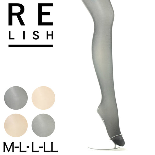 レリッシュ オリジナル ラメストッキング M-L・L-LL (ATSUGI アツギ レリッシュ 婦人 レディース レッグウエア パンスト 柄ストッキング デザインストッキング シンプル ラメ) (在庫限り)
