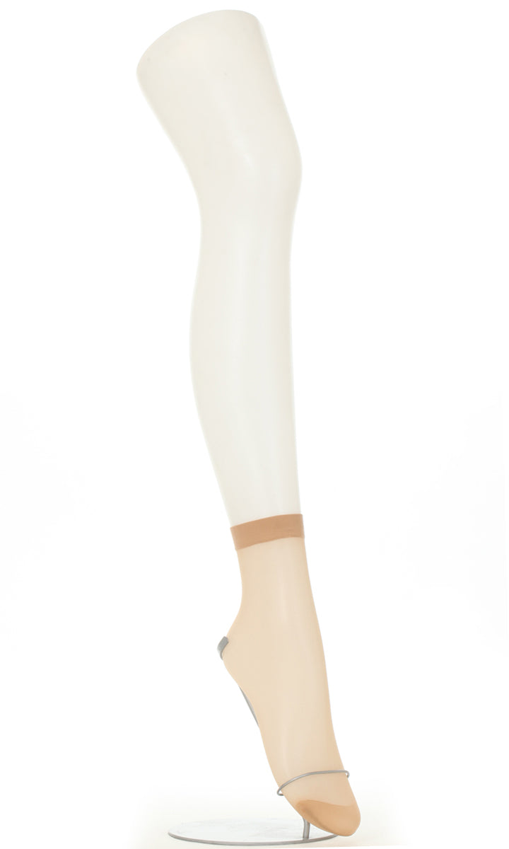 SLIMLINE くるぶし丈ストッキング 3足セット (22-25cm) (レディース 婦人 女性 くるぶし パンツスタイル 黒 しめつけない stocking) (在庫限り)