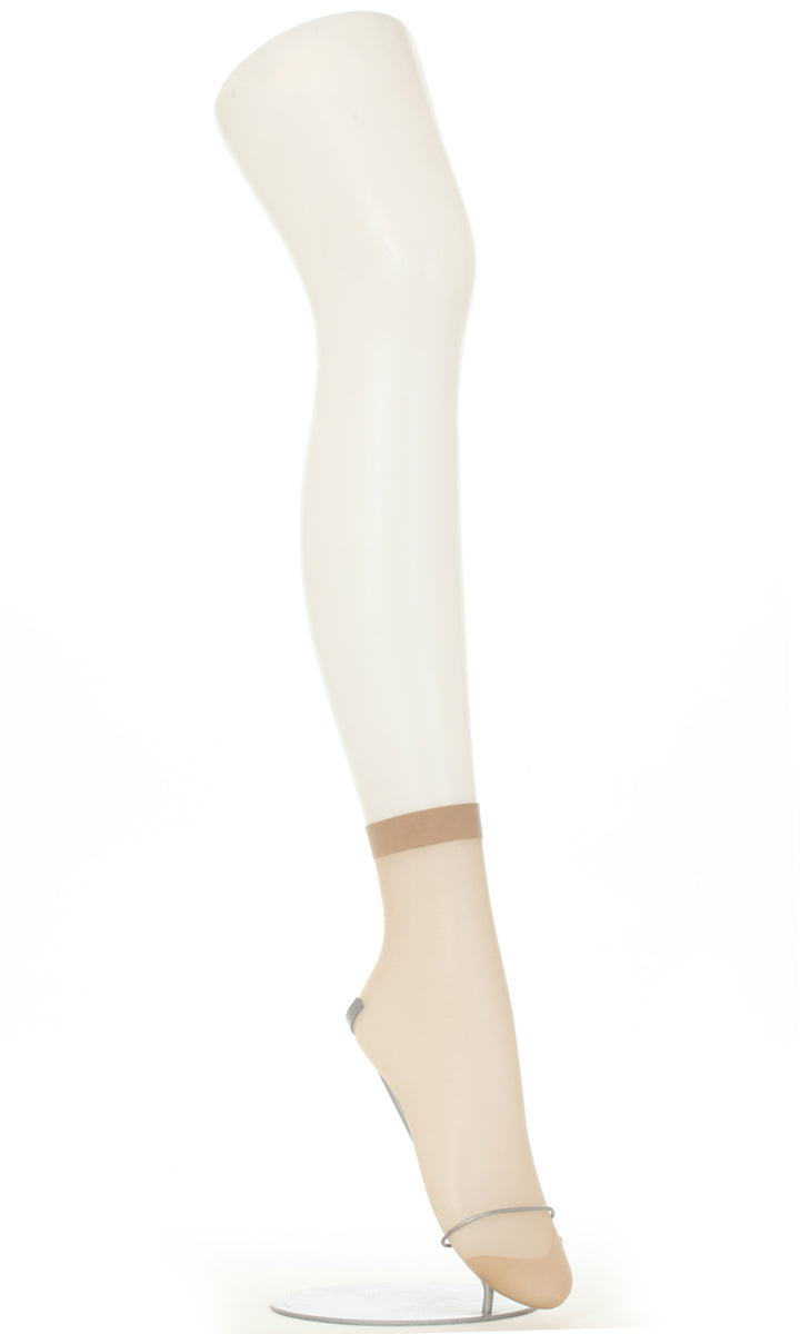 SLIMLINE くるぶし丈ストッキング 3足セット (22-25cm) (レディース 婦人 女性 くるぶし パンツスタイル 黒 しめつけない stocking) (在庫限り)