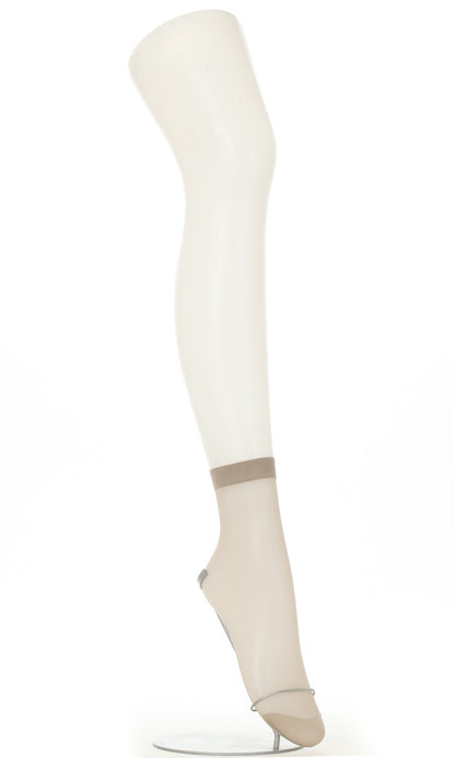 SLIMLINE くるぶし丈ストッキング 3足セット (22-25cm) (レディース 婦人 女性 くるぶし パンツスタイル 黒 しめつけない stocking)
