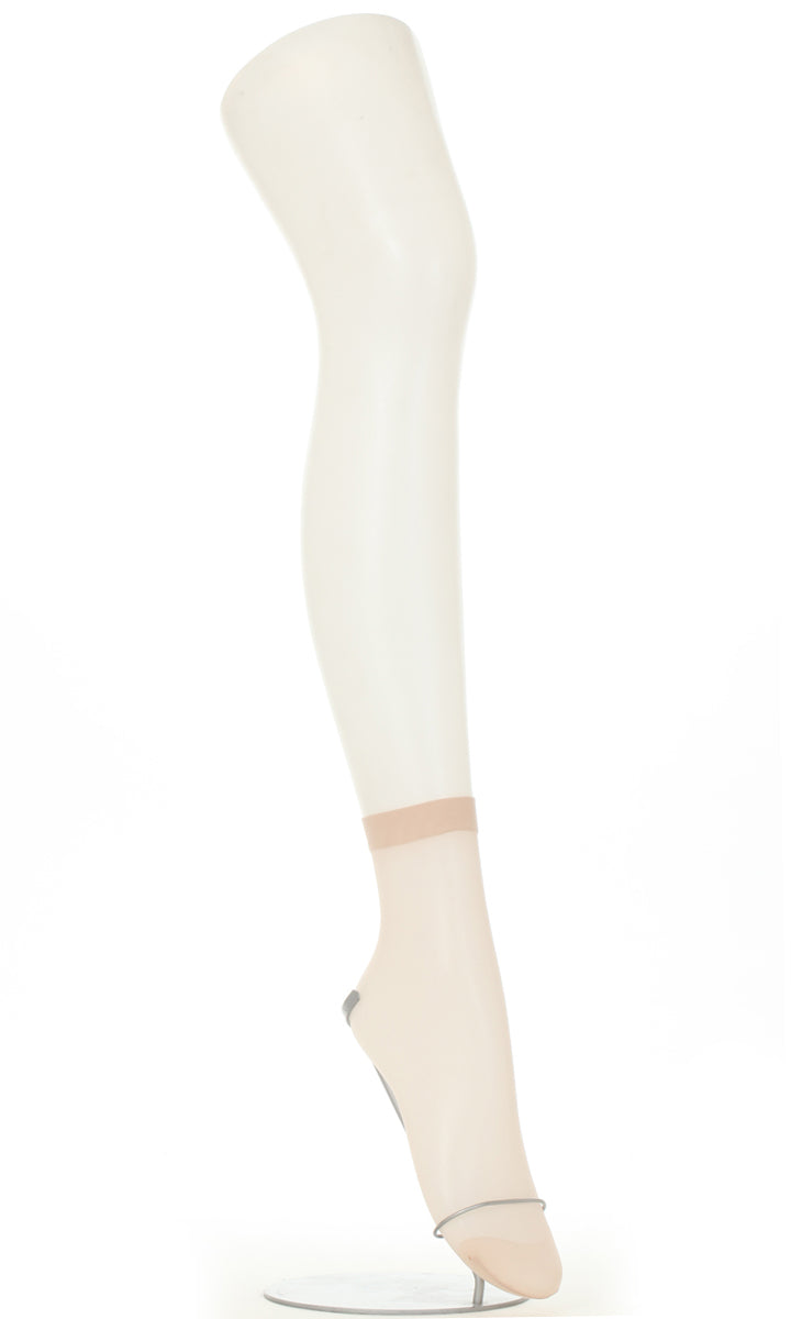 SLIMLINE くるぶし丈ストッキング 3足セット (22-25cm) (レディース 婦人 女性 くるぶし パンツスタイル 黒 しめつけない stocking) (在庫限り)