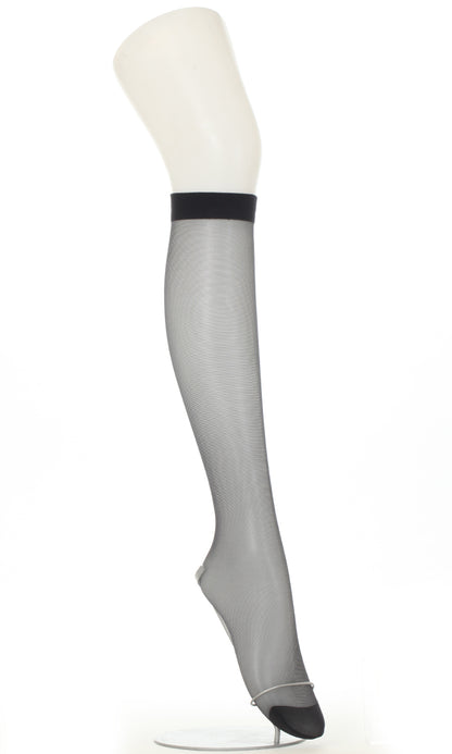 アツギ スリムライン ひざ下丈 ストッキング 3足セット (22-25cm) (レディース 婦人 女性 ひざ下 ベージュ 黒 しめつけない ゆったり stocking) (在庫限り)