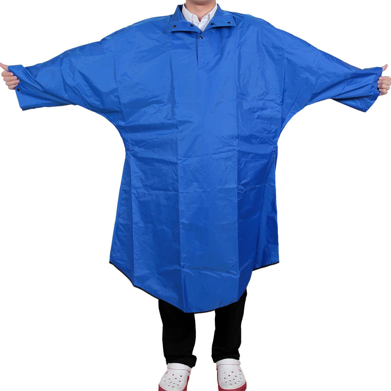 着やすい雨カッパ スマートポンチョ フリーサイズ (レインウェア