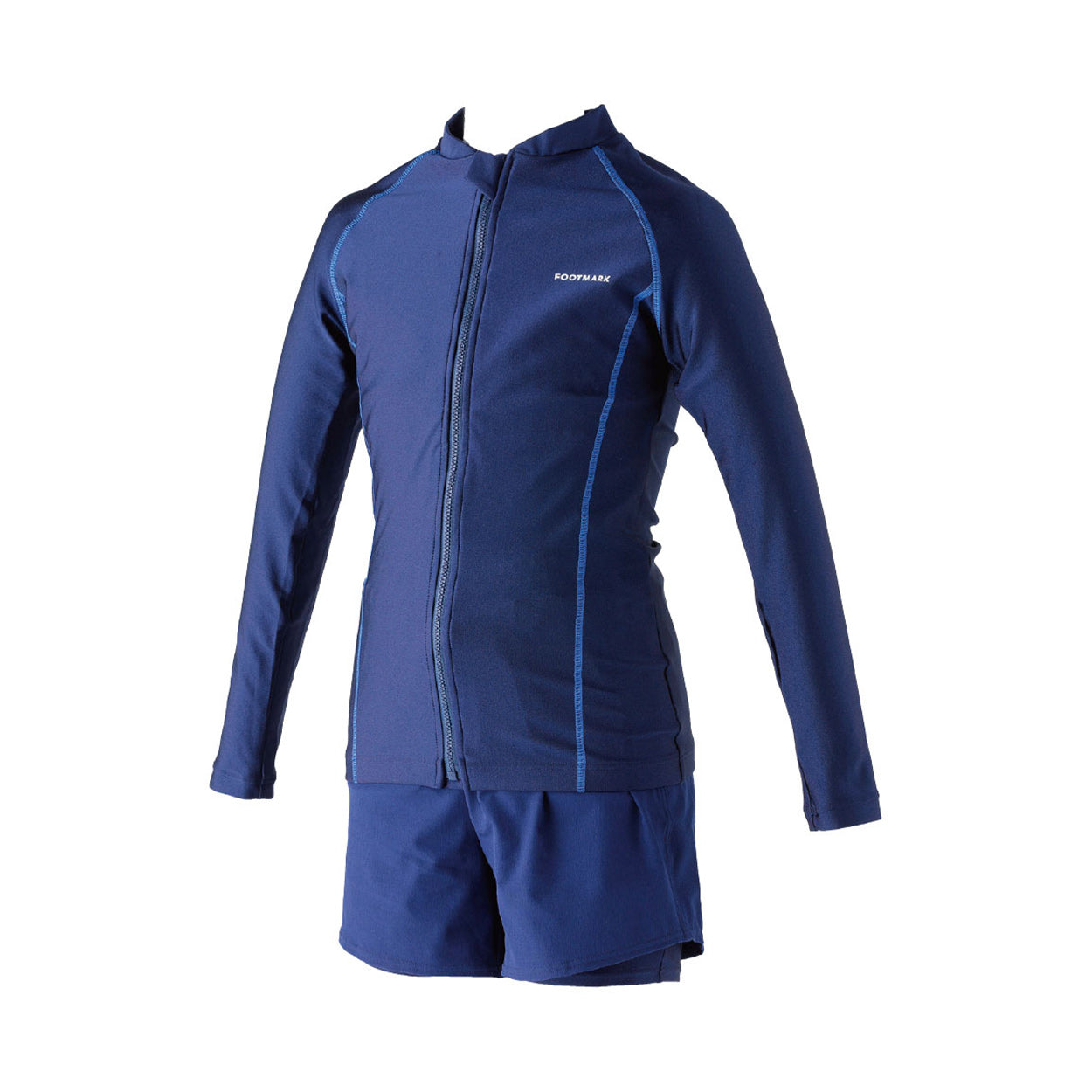 女子用セパレート水着 長袖 上下セット ＵＶカット ラッシュガード 120～4L (スイミング 水泳 スクール 子供 小学生 中学生 女子 プール学習) (送料無料)