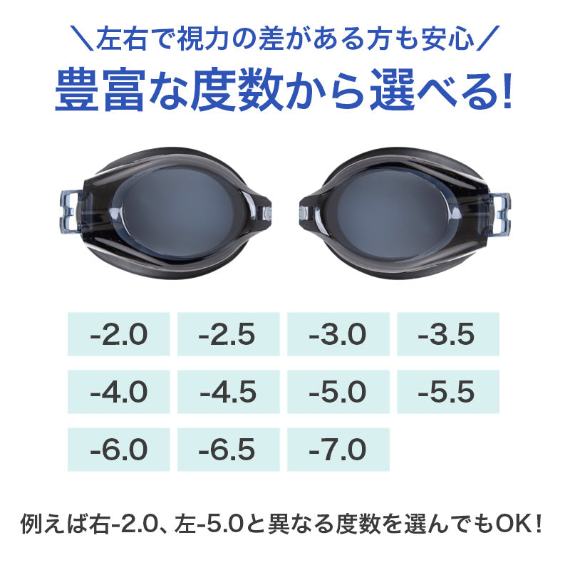 度付き レンズ 片目 単品 男女兼用 ユニセックス 水泳ゴーグル  度数 -2.0 ～ -7.0 大人 子ども スイムゴーグル スイムウェア 水泳 学校 授業 海水浴 マリンスポーツ くもり止め タバタ Tabata VIEW ビュー 日本製 メンズ レディース キッズ ジュニア