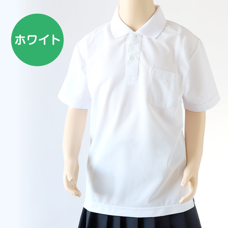 小学生 ポロシャツ ニット半袖 角襟 100A～LL スクールシャツ 男子 女子 中学生 富士ヨット 男の子 女の子 120 130 140 150 M L